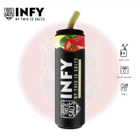 INFY 6000 Puffs สตอเบอรี่กล้วย INFY 6000 Puffs สตอเบอรี่กล้วย