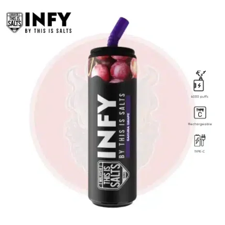 INFY 6000 Puffs องุ่นซากุระ INFY 6000 Puffs องุ่นซากุระ