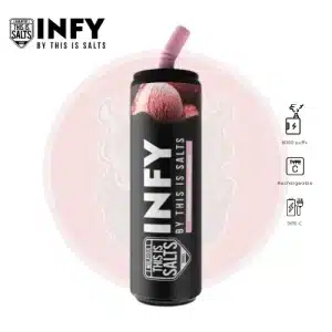 INFY 6000 Puffs ไอศกรีมสตรอเบอรี่ (Strawberry ice cream)