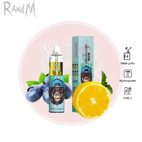 Randm 7000 Puffs น้ำมะนาวเบอร์รี่