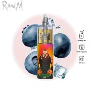 Randm 7000 Puffs บลูเบอร์รี่ออนไอซ์