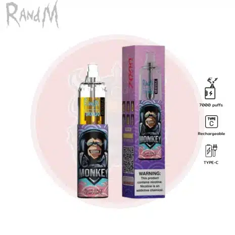 Randm 7000 Puffs สตรอเบอรี่เย็น