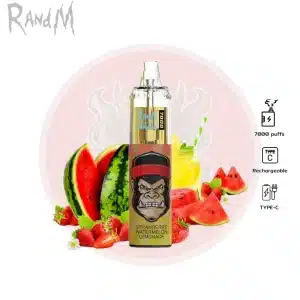 Randm 7000 Puffs สตรอเบอร์รี่ แตงโม มะนาว