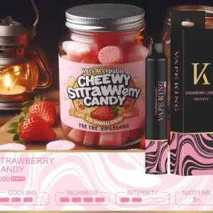 Vape King ลูกอมสตอร์เบอร์รี่ - 7000 Puffs