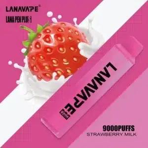 Lanna Vape นมสตอร์เบอรี่ - 9000 Puffs