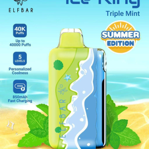Elfbar Ice King  มิ้นต์เย็นสามชั้น - 40000 Puffs