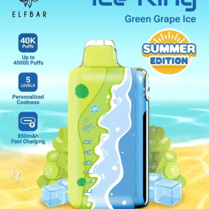 Elfbar Ice King  องุ่นเขียวเย็น - 40000 Puffs